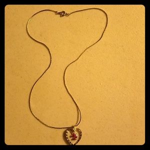 Unicorn heart necklace